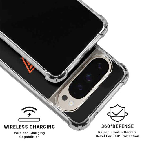 Oklahoma State University OSU on Black Pixel 9/9 Pro Clear Case